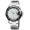 NO 7147 White Dial Stainless Steel Back mens watches top brand